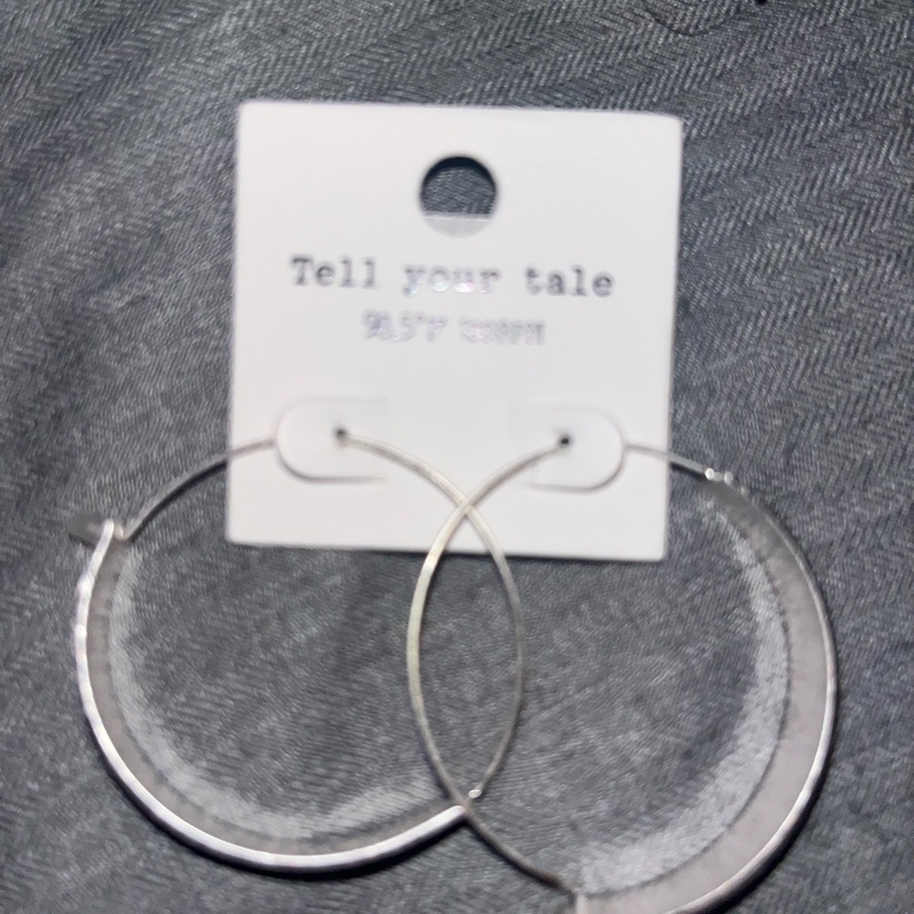 Silver Hoop Earrings